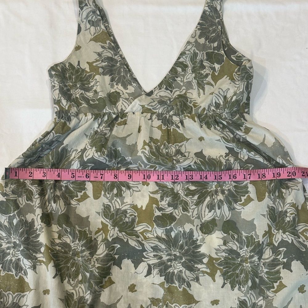 Old Navy Green and White Sleeveless Sundress - Picture 7 of 9